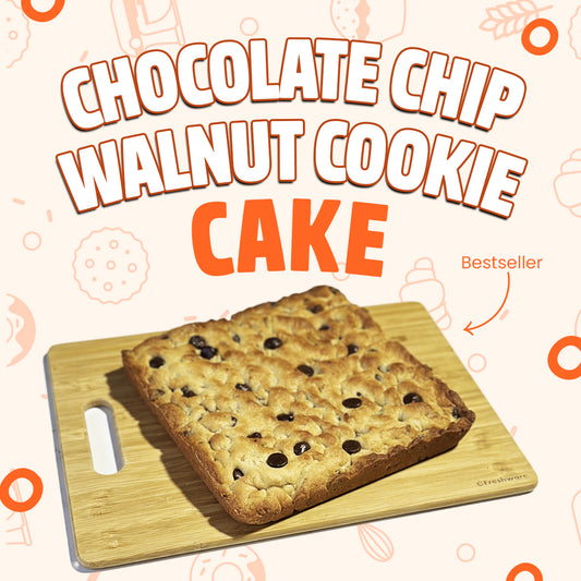 Chocolate Chip Walnut Cookie Cake