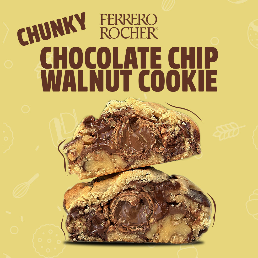 Ferrero Rocher Chocochip Walnut Cookies